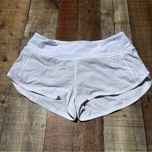 lululemon white running shorts
